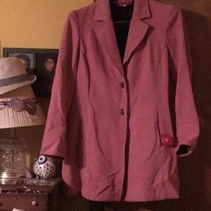 A Line rose dress jacket- never been worn